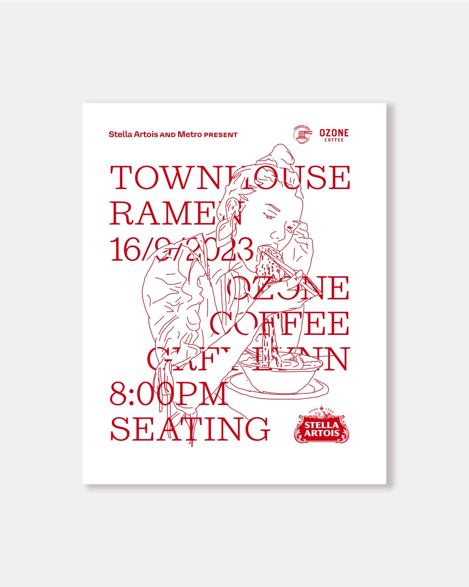Townhouse Ramen Returns — 8:00pm 16 September