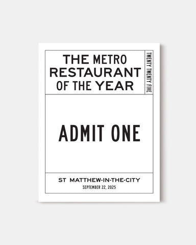 Metro Restaurant of the Year Awards 2025